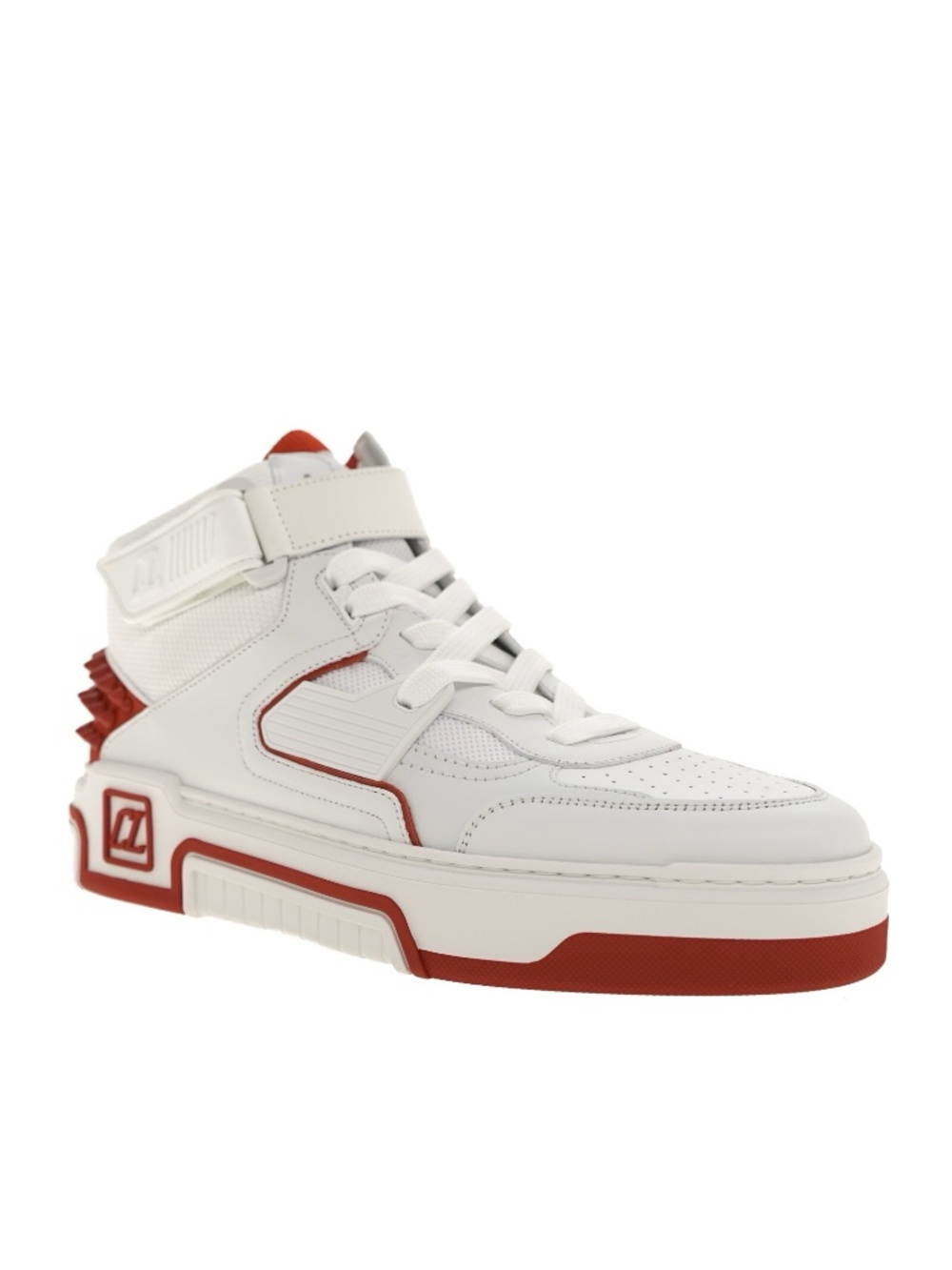 Christian Louboutin Astrolubi Mid Top Sneakers White Leather Size 9 US N… - Picture 3 of 7